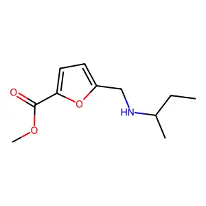 Methyl 5-((sec-butylamino)methyl)furan-2-carboxylate structure