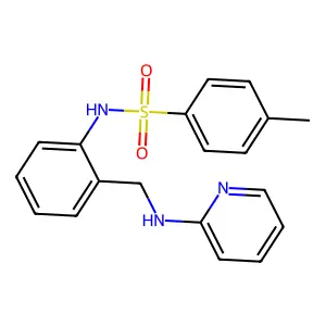 4-methyl-N-{2-[(pyridin-2-ylamino)methyl]phenyl}benzenesulfonamide structure