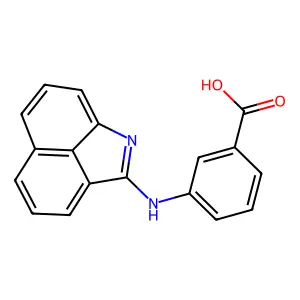3-(2-Benzo[cd]indolylamino)benzoic acid structure