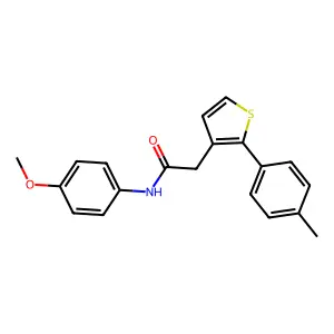 N-(4-methoxyphenyl)-2-[2-(4-methylphenyl)thiophen-3-yl]acetamide structure