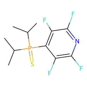 Diisopropyl(perfluoropyridin-4-yl)phosphine sulfide structure
