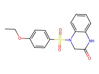 4-(4-Ethoxyphenyl)sulfonyl-1,3-dihydroquinoxalin-2-one structure