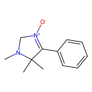 3,4,4-trimethyl-1-oxido-5-phenyl-2H-imidazol-1-ium structure