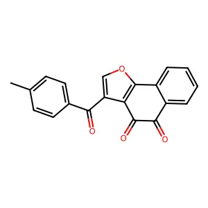 3-(4-Methylbenzoyl)naphtho[1,2-b]furan-4,5-dione structure