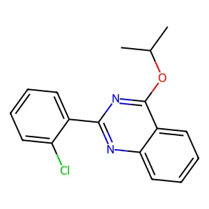 2-(2-Chlorophenyl)-4-propan-2-yloxyquinazoline structure