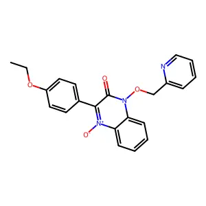3-(4-Ethoxyphenyl)-4-oxido-1-(pyridin-2-ylmethoxy)quinoxalin-4-ium-2-one structure