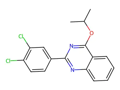 2-(3,4-Dichlorophenyl)-4-propan-2-yloxyquinazoline structure