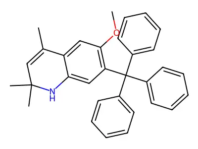 6-Methoxy-2,2,4-trimethyl-7-trityl-1,2-dihydroquinoline structure