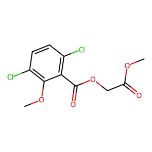 2-Methoxy-2-oxoethyl 3,6-dichloro-2-methoxybenzoate structure