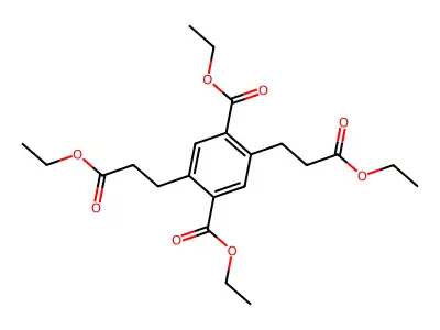 Diethyl 2,5-bis(3-ethoxy-3-oxopropyl)terephthalate structure