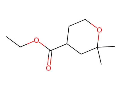 ethyl 2,2-dimethyltetrahydro-2H-pyran-4-carboxylate structure