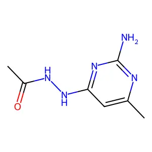 N'-(2-amino-6-methylpyrimidin-4-yl)acetohydrazide structure