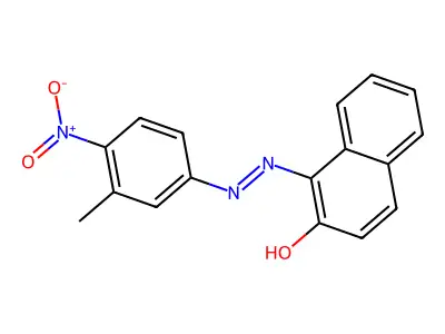 1-[(E)-(3-methyl-4-nitrophenyl)diazenyl]naphthalen-2-ol structure