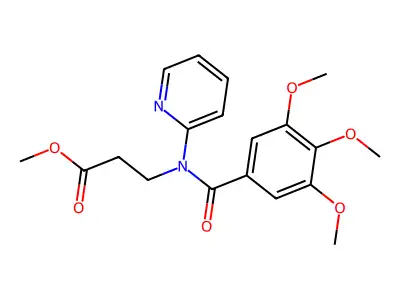 Methyl 3-[pyridin-2-yl-(3,4,5-trimethoxybenzoyl)amino]propanoate structure