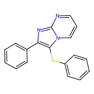 2-Phenyl-3-(phenylthio)imidazo[1,2-a]pyrimidine structure
