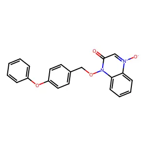 4-Oxido-1-[(4-phenoxyphenyl)methoxy]quinoxalin-4-ium-2-one structure
