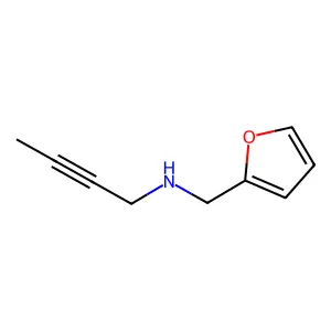 N-(furan-2-ylmethyl)but-2-yn-1-amine structure