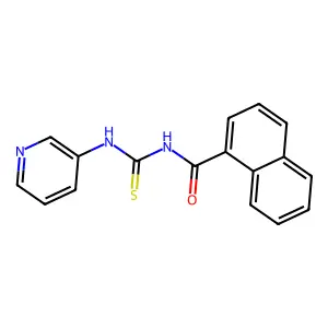 N-(pyridin-3-ylcarbamothioyl)naphthalene-1-carboxamide structure