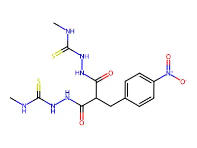 1-methyl-3-[[3-[2-(methylcarbamothioyl)hydrazinyl]-2-[(4-nit structure