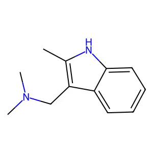 3-((Dimethylamino)methyl)-2-methylindole structure