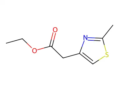 Ethyl (2-methyl-1,3-thiazol-4-yl)acetate structure