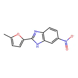 2-(5-Methylfuran-2-yl)-5-nitro-1H-benzo[d]imidazole structure