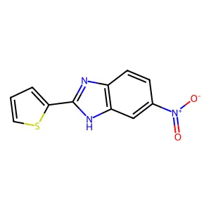 5-Nitro-2-(2-thienyl)-1H-benzimidazole structure
