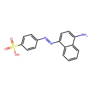 4-(2-(4-Amino-1-naphthalenyl)diazenyl)benzenesulfonic acid structure