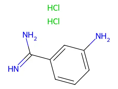 Benzenecarboximidamide, 3-amino-, hydrochloride (1:1) structure