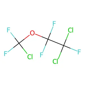 2,2-Dichlorotrifluoroethyl chlorodifluoromethyl ether structure
