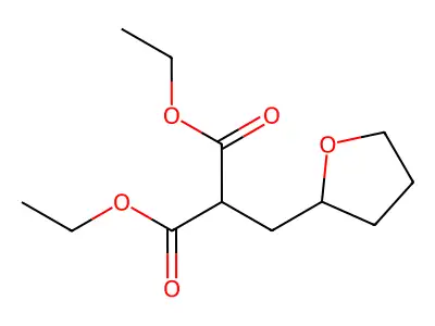 Diethyl tetrahydrofurfurylmalonate structure