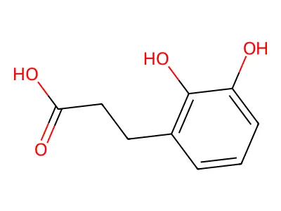 2,3-二羟基苯丙酸 structure