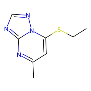 7-(Ethylthio)-5-methyl[1,2,4]triazolo[1,5-a]pyrimidine structure