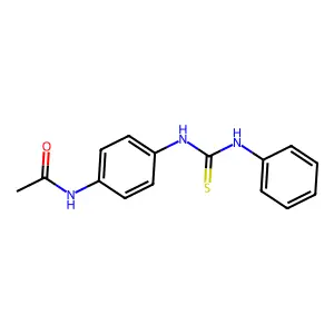 N-[4-(phenylcarbamothioylamino)phenyl]acetamide structure