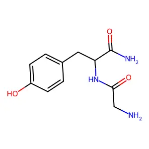 Glycyl-L-tyrosinamide structure