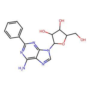 Adenosine, 2-phenyl- structure