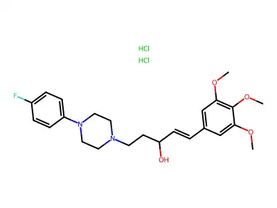 penten-3-ol,5-(4-1-,dihydrochloride structure