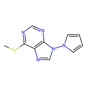 6-(Methylsulfanyl)-9-(1h-pyrrol-1-yl)-9h-purine structure