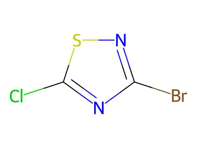 3-Bromo-5-chloro-1,2,4-thiadiazole structure