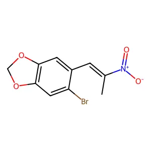 5-Bromo-6-(2-nitro-1-propen-1-yl)-1,3-benzodioxole structure