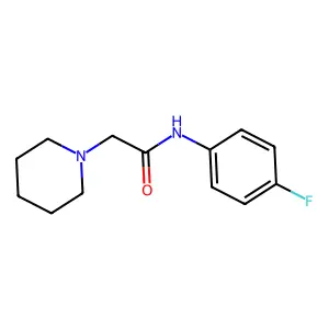 1-Piperidineacetamide, N-(4-fluorophenyl)- structure