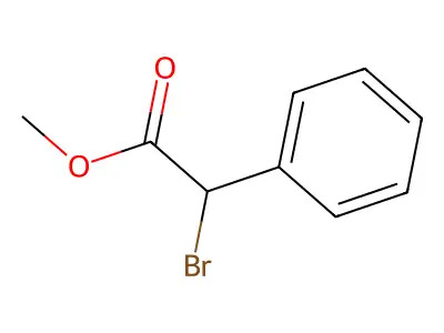 Benzeneacetic acid, alpha-bromo-, methyl ester structure