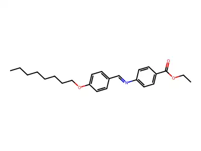 Ethyl 4-[(4-octoxyphenyl)methylideneamino]benzoate structure
