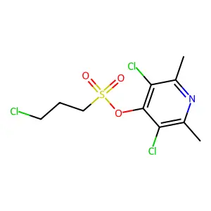 (3,5-Dichloro-2,6-dimethylpyridin-4-yl) 3-chloropropane-1-sulfonate structure