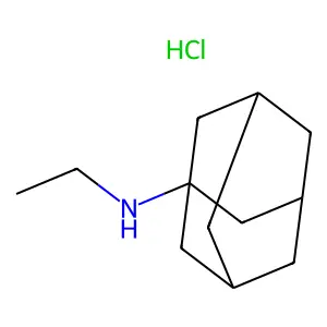 1-Adamantanamine, N-ethyl-, hydrochloride structure