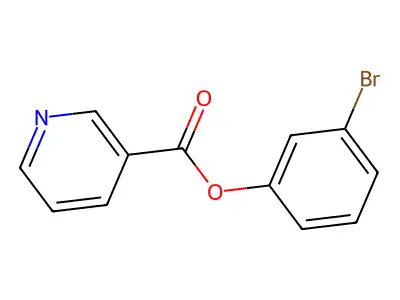 3-Bromophenyl nicotinate structure