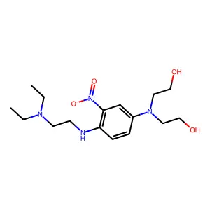 Ethanol, 2,2'-((4-((2-(diethylamino)ethyl)amino)-3-nitrophenyl)imino)bis- structure