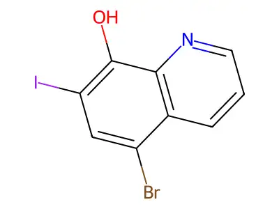 5-Bromo-7-iodoquinolin-8-ol structure
