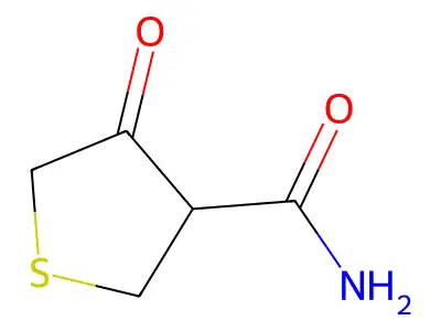 4-Oxotetrahydrothiophene-3-carboxamide structure