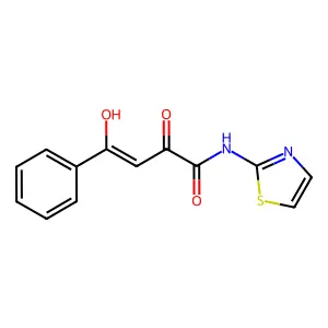 2-Butenamide, 2-hydroxy-4-oxo-4-phenyl-N-2-thiazolyl- structure